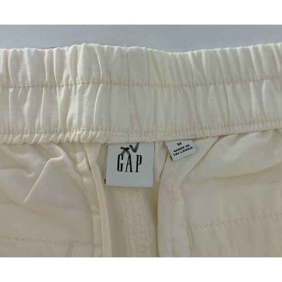 NWT Women's GAP 100% Cotton Ivory Frost Straight Leg Crop Pants Sz M Normcore‎ - Picture 6 of 11